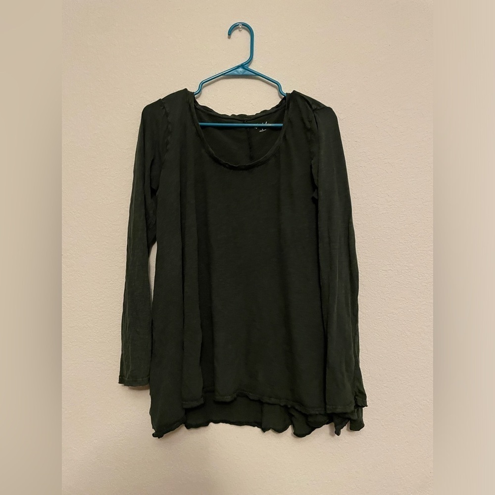 Chic Black Long Sleeve Women's Top size L - Picture 7 of 10